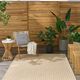 Nourison Home™ Tulum Cream 5'x7' Style 1 Area Rug-1