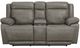Bassett® Furniture Club Level Evo Pewter Power Reclining Loveseat with Console-1