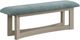 Elements International Elma Almond/Blue Dining Bench-0