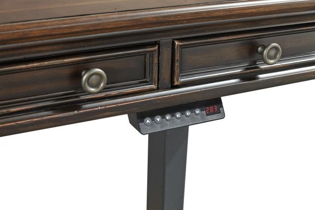 Aspenhome® Hampton 2 Piece Black Cherry 60" Adjustable Desk with Top-2