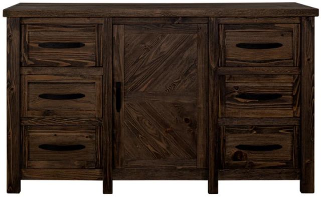 International Furniture Direct Dutton Brown Dresser-1