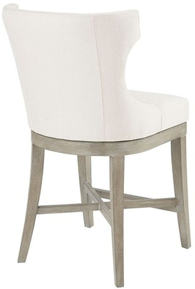 Olliix by Madison Park Cream Carson Counter Stool with Swivel Seat-1