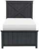 Legacy Classic Flatiron Midnight Black Youth Twin Panel Bed-2
