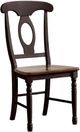 A-America® British Isles Antique Oak/Black Napoleon Dining Side Chair-0