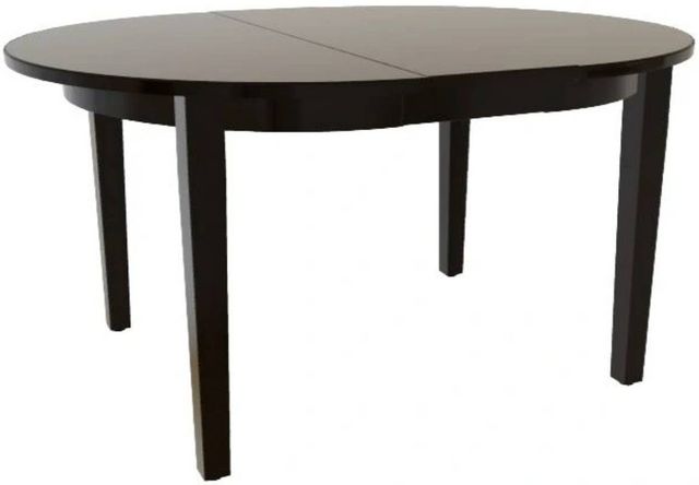 Mavin Customizable 48" x 48" Round Extendable Dining Table with 12" Leaf-0