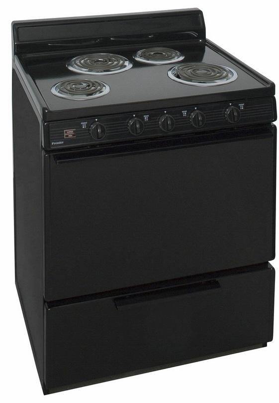 Premier 30" Black Freestanding Electric Range-1