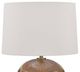 Uttermost® Brownell Light Beige Table Lamp with Dark Bronze/Rust Brown Base-1