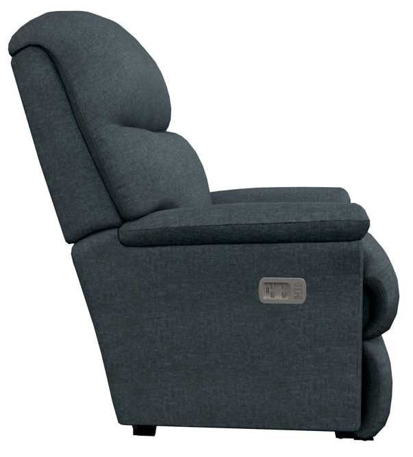 La-Z-Boy® Reed Navy Power Wall Recliner with Headrest and Lumbar-2