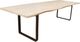Moe's Home Collection Wilks Beige Dining Table with Black Iron Legs-0
