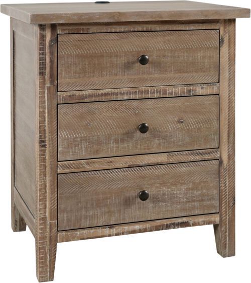 Jofran Inc. Maxton 4-Piece Wash Brown King Panel Storage Bedroom Set-3