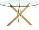 Meridian Furniture Xander Gold 48" Round Dining Table-0