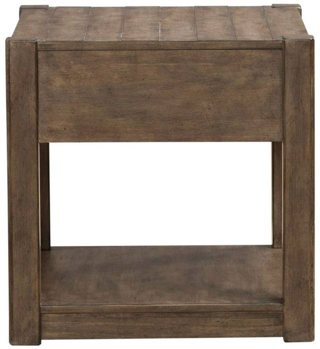 Liberty Furniture Broadmore Cobblestone Brown Drawer End Table-4