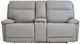 Bassett® Furniture Club Level Fletcher Gray Power Reclining Loveseat with Console-2