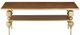 Currey & Company Maeve Walnut Cocktail Table with Brushed Brass Base-1