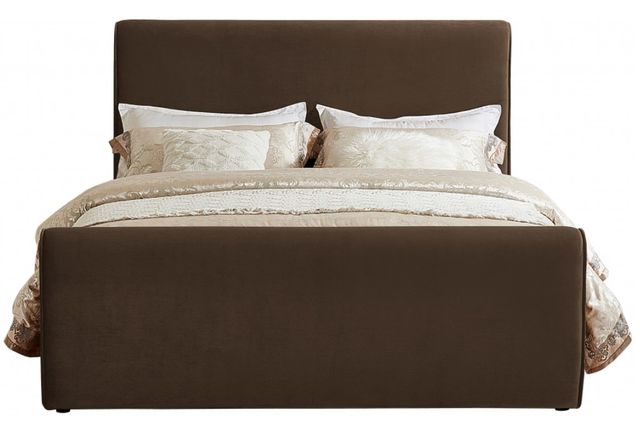 Meridian Furniture Sloan Brown King Upholstered Panel Bed-1