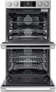 Dacor® Transitional 30" Silver Stainless Double Electric Wall Oven-1