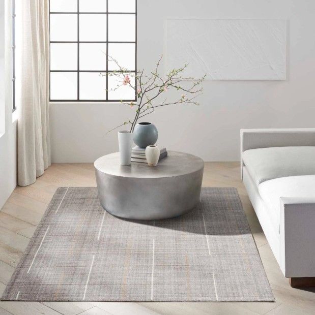 Nourison Home™ Calvin Klein CK041 Architectura Gray 5'x7' Area Rug-1