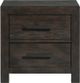 Elements International Shelby Wood Nightstand-0