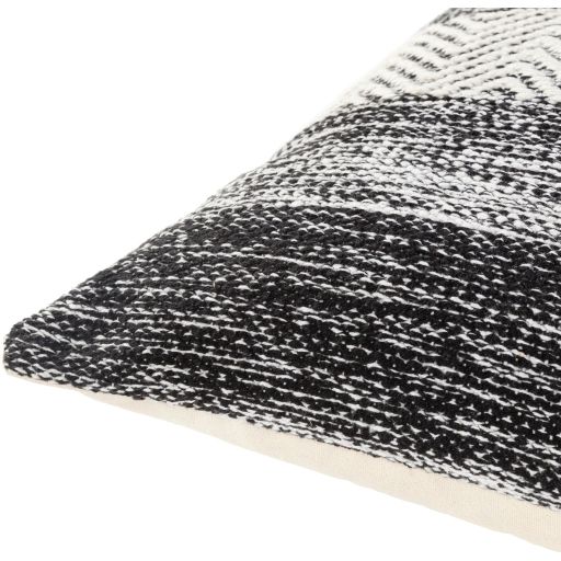 Surya Levi Black 18"x18" Toss Pillow with Polyester Insert-1