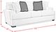 Elements International Fentasy Silver Sofa-4