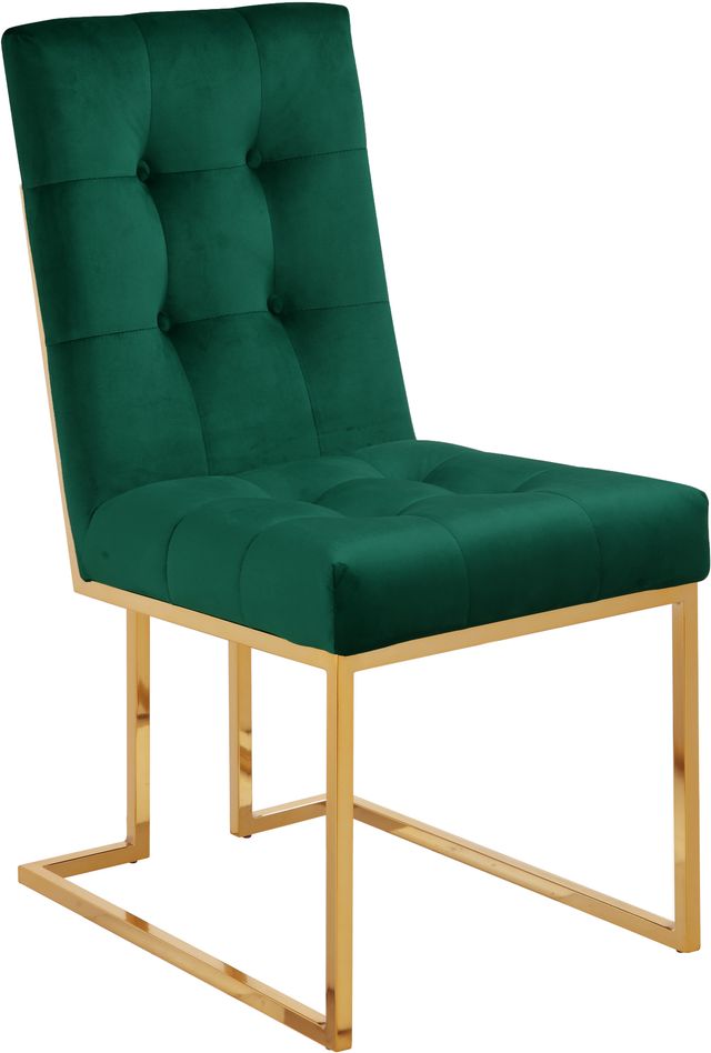 Meridian Furniture Pierre Green Velvet Dining Chair-0