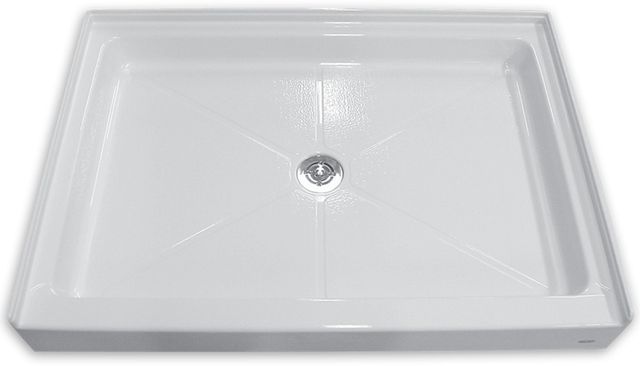 American Standard White Alcove Shower Base-0