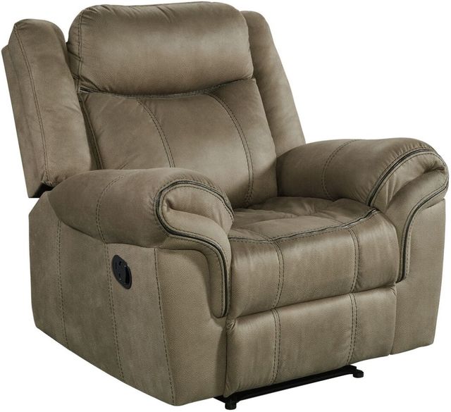 Elements International Sorrento Brown Power Glider Recliner-0