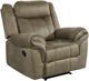 Elements International Sorrento Brown Power Glider Recliner-0