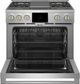 Monogram® Statement Collection 36" Stainless Steel Pro Style Dual Fuel Range with 4 Burners and Griddle-2