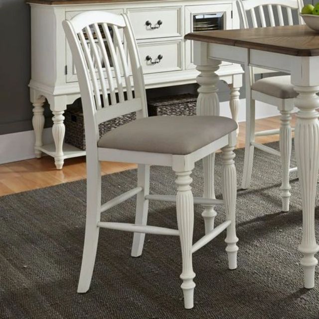 Liberty Furniture Cumberland Creek Buttermilk/Gray Counter Chair-1