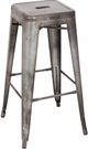 ACME Furniture Kiara 2-Piece Antique Silver Metal Bar Stool Set-0
