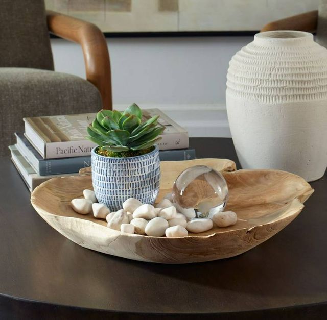 Uttermost® Organic Embrace Brown Wooden Indoor-Outdoor Bowl-1