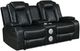 New Classic® Home Furnishings Orion II Black Dual Manual Reclining Loveseat-0
