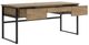 Signature Design by Ashley® Montia Gunmetal/Light Brown Home Office Desk-4