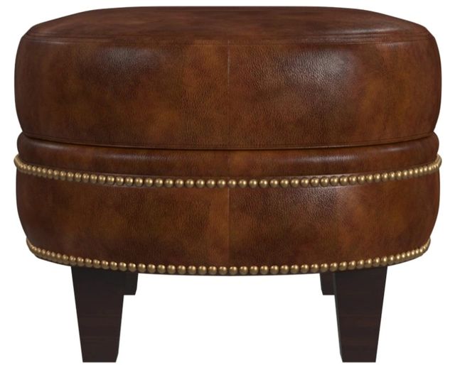 Bradington-Young Richardson Cognac Ottoman-2