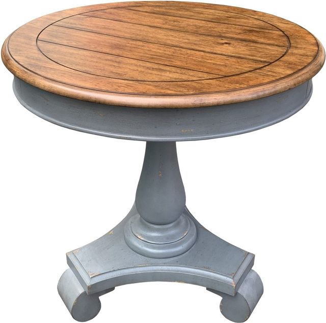 Signature Design by Ashley® Mirimyn Brown Accent Table with Gray Base-4