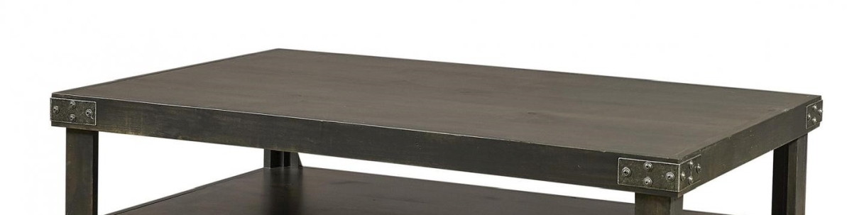 aspenhome Industrial Ghost Black Cocktail Table - Thumbnail 3