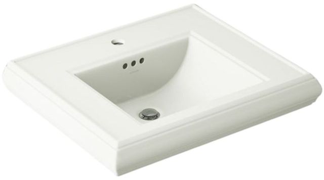 Kohler Memoirs® Dune 19.88" Pedestal/Console Table Bathroom Sink Basin with Single Faucet-Hole Drilling-0