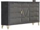 New Classic® Home Furnishings Symmetry 4-Piece Charcoal Gray Eastern King Bedroom Set-3