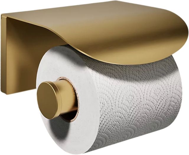 KOHLER® Avid® Vibrant Brushed Moderne Brass Covered Toilet Paper Holder-1