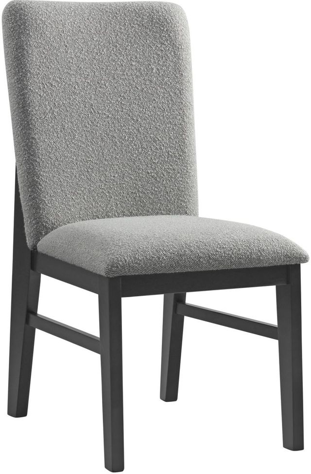 Elements International Portland Black/Grey Dining Side Chair-0