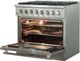 FORNO® Galiano 36" Stainless Steel Pro Style Dual Fuel Range-2