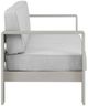 Linon Key Largo Gray Aluminum/Fabric Outdoor Loveseat-3