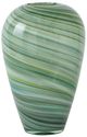 A & B Home Green Tall Swirling Glass Vase-0