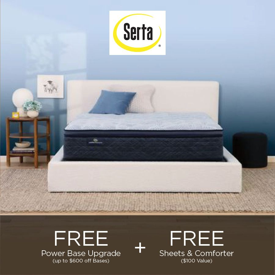 Serta Perfect Sleeper PS800 Plush Pillow Top Queen Mattress Big Sandy Superstore Furniture Mattress Appliance Superstore