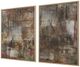 Uttermost® Victoria Barnes 2-Piece Molten Patina Framed Canvases Set-3