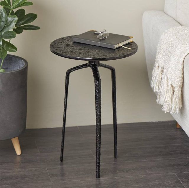 Deco Marche Gray Geometric Slim Accent Table-3