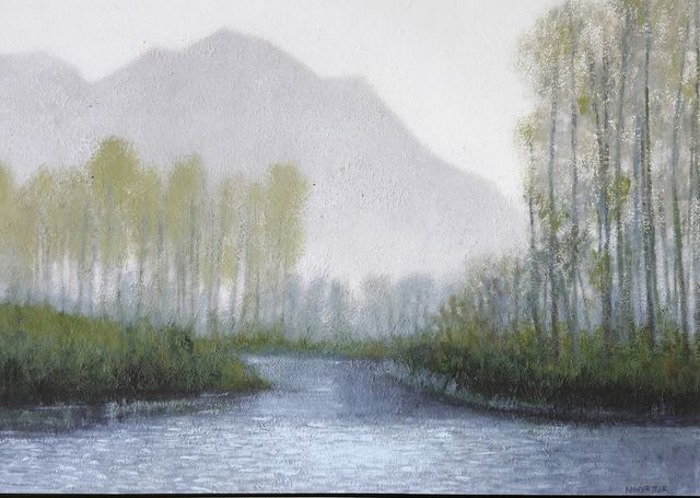 Stylecraft Norman Wyatt Misty Mountain Wall Art-1