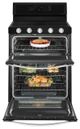 Whirlpool® 30" Black Ice Freestanding Gas Double Oven-2