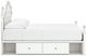 Signature Design by Ashley® Kozlani White Youth Full Upholstered Storage Panel Bed-3